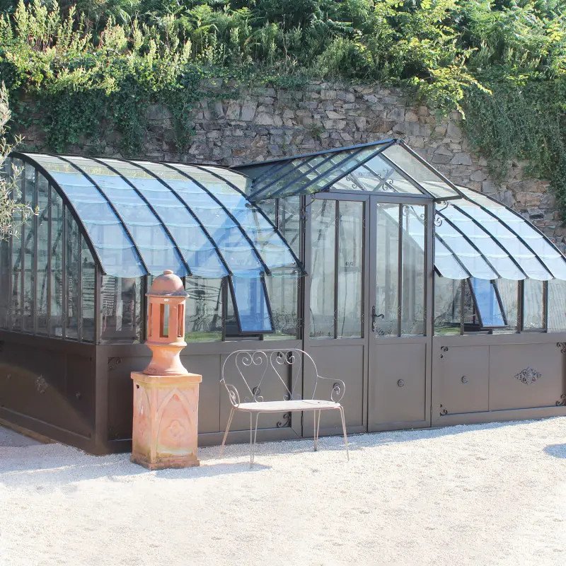 Invernadero de Antaño MIRABEAU, de 2,80 m de ancho, sobre base de aluminio. - Imagen 17