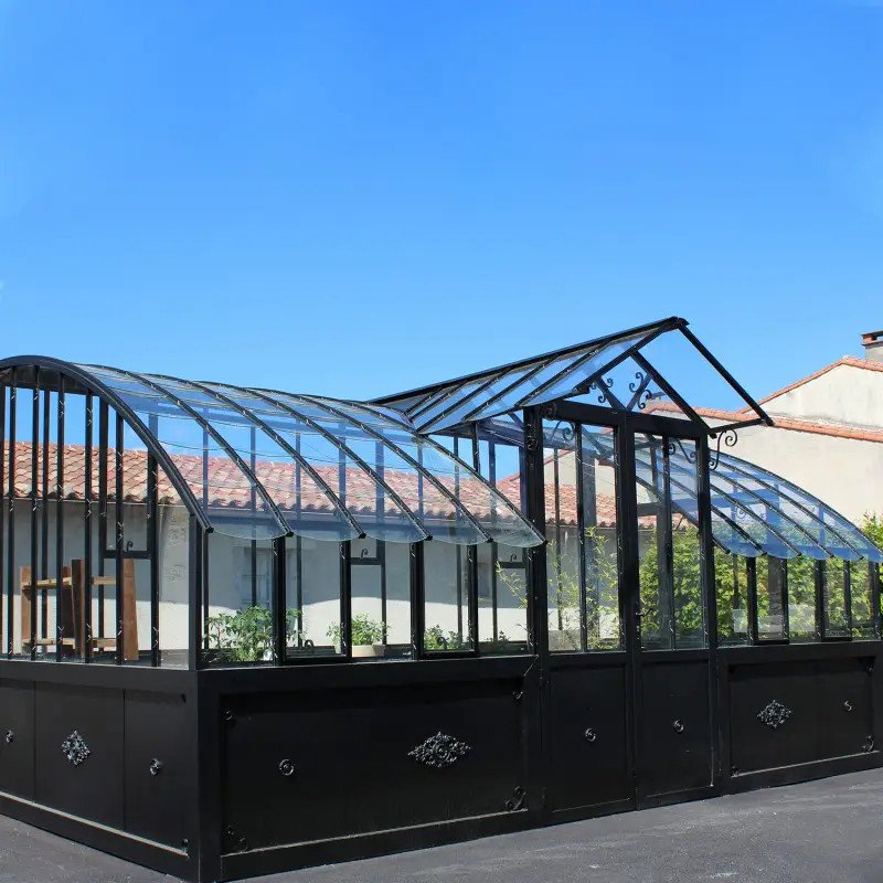 Invernadero de Antaño MIRABEAU, de 2,80 m de ancho, sobre base de aluminio. - Imagen 13