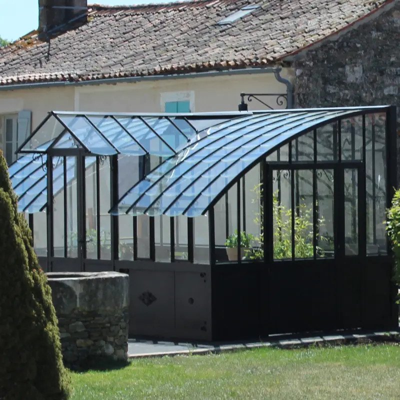 Invernadero de Antaño MIRABEAU, de 2,80 m de ancho, sobre base de aluminio. - Imagen 8