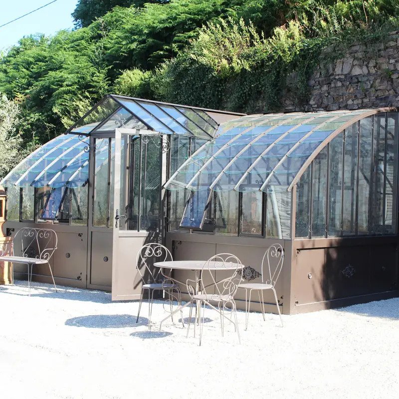 Invernadero de Antaño MIRABEAU, de 2,80 m de ancho, sobre base de aluminio. - Imagen 7