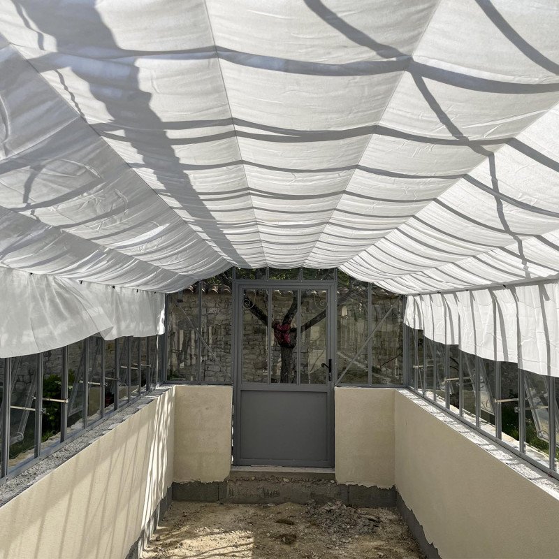 Invernadero clásico, de 2,75 m de ancho, sobre un muro bajo. - Imagen 7